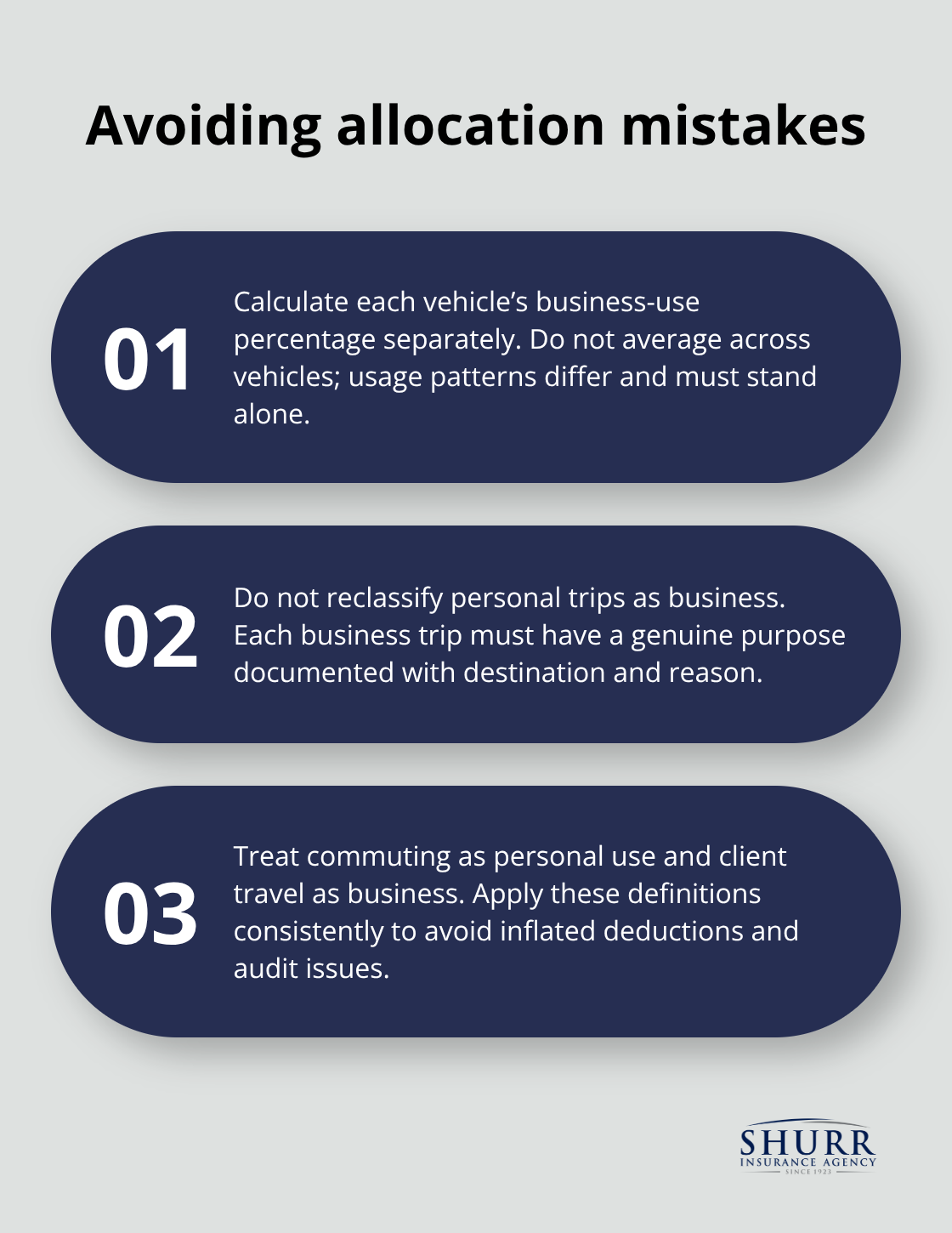 Three common allocation errors and how to avoid them - is commercial auto insurance tax deductible