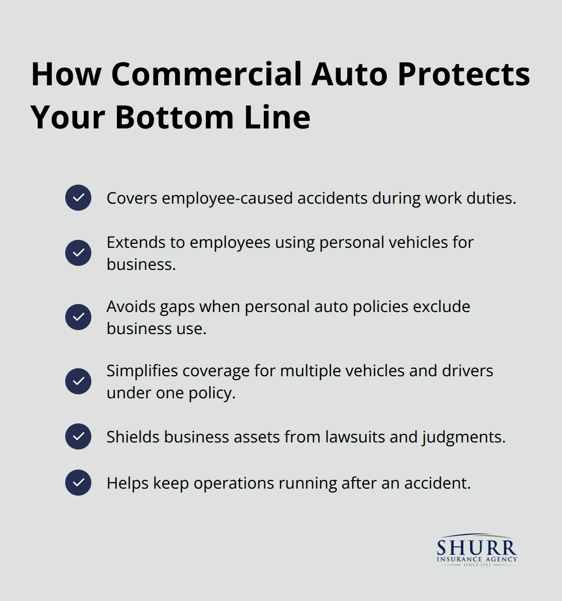 Key business protections provided by commercial auto insurance